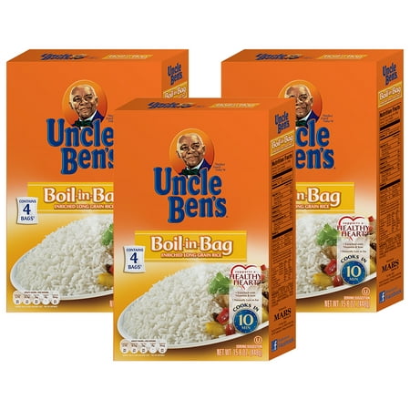 (3 Pack) UNCLE BEN'S Boil-in-Bag: White Rice,