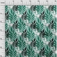 thumbnail image 3 of oneOone Cotton Poplin Aquamarine Green Fabric Leaves & Floral Diy Clothing Quilting Fabric Print Fabric By Yard 56 Inch Wide, 3 of 5