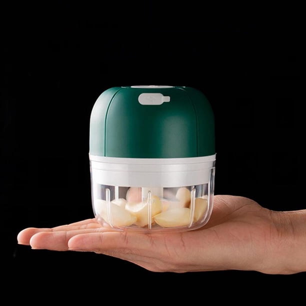 Picadora de ajo eléctrica BLESIY 100ml 2 Cuchillas verde