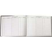 Adams® Visitor Registration Book, 8 1/2 x 11 1/2, 112 Pages, Black