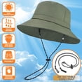 thumbnail image 4 of (2 pack) EINSKEY Packable Sun Hat, Foldable Bucket Hat with Clip for Travel on Bag, 4 of 8