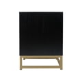 thumbnail image 4 of Resenkos Black Nightstand for Bedroom with Drawer, Wood Rattan Bedside Table Living Room Side Table, 4 of 14