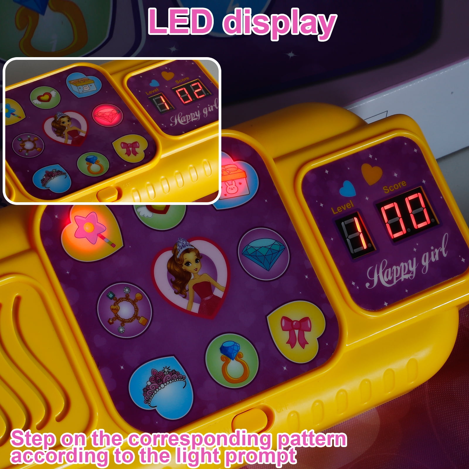 Buy NETNEW Dance Mat Toys for Girls Ages 310, Dance Game Pad with LED