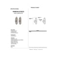 thumbnail image 2 of Alno A8550 Ribbon & Reed 1-1/4" Wide Glass Shelf Mounting Brackets - Brass, 2 of 2