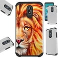 thumbnail image 1 of Compatible LG Stylo 5 | LG Stylo 5 Plus Case Hybrid TPU Fusion Phone Cover (Half Lion ), 1 of 1