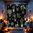 thumbnail image 4 of Miwamany Halloween Shower Curtain, 72x72 Inch Waterproof Polyester Bath Liner, Spooky Print Partition Cloth with Hooks for Bathroom Decor, Holiday Home Accent, 4 of 6