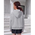 thumbnail image 6 of Arshiner Girls Zip Up Hoodies Black Teen Hooded Sweatshirts Fleece Track Jackets Kids Fall Winter Clothes, 6 of 6