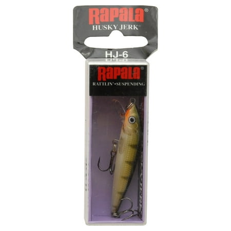 Rapala Husky Jerk 06 Fishing lure, 2.5-Inch, Yellow Perch