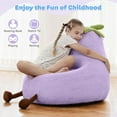 thumbnail image 6 of CozyNestFinds Bean Bag Chair, Stuffed Toddler Couch with Faux Rabbit Fur Cover, Comfy Lazy Sofa Chair for Reader, Living Room, Bedroom, 24 Inch, 6 of 12