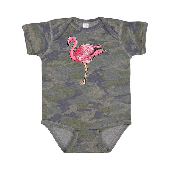 Inktastic Pink Flamingo Boys or Girls Baby Bodysuit