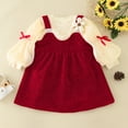 thumbnail image 2 of HBFAGFB Robes pour Filles Robe à Manches Longues pour Bébé Enfant Vêtement Chaud Confortable Jupe Taille 90, 2 of 4