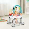 thumbnail image 6 of INFANS 5 in 1 Baby Activity Center with 8 Toys, Play Mat, 360°Rotating Seat, Foldable Infant Learning Table with 3 Adjustable Height for 0-24 Months, 6 of 9