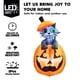 thumbnail image 3 of Joiedomi Decoraciones inflables de Halloween de 5 pies para exteriores, decoración inflable de Halloween al aire libre, calabaza para patio, gato inflable animado de Halloween en calabaza con LED para, 3 of 5
