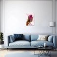 thumbnail image 2 of ZHONGYUTONG Black Women Wine Wall Art Wine Glass Canvas Prints African Girl Drink Pictures for Kitchen Bar Dining Room Decor Framed (16.00" x 24.00"), 2 of 5