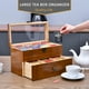 thumbnail image 3 of Caja organizadora de té WELLAND, 2 capas y 14 compartimentos, madera de pino, 3 of 6
