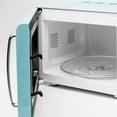 thumbnail image 2 of Open Box Haden Vintage Retro 0.7 Cu Ft 700W Countertop Microwave Oven, Blue, 2 of 10