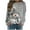 Tops-Multicolor, variant on AGWOLF Women's Christmas Sweatshirts Crewneck Cute Snowman Graphic Tops Plus Size Long Sleeve Xmas Pullover Casual Festive Shirts