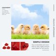 thumbnail image 3 of OULII 3 Pcs Fontaines d'Eau pour Volaille Rouges en PP Rechargeables Automatiques pour Oiseaux 21x14 cm, 3 of 8