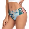 thumbnail image 2 of Balery Coastal Cat By The Window Ropa Interior de Algodón para Mujer con Dibujo – Braguitas Cómodas y Elásticas, Estilo Clásico-3X-Large, 2 of 6