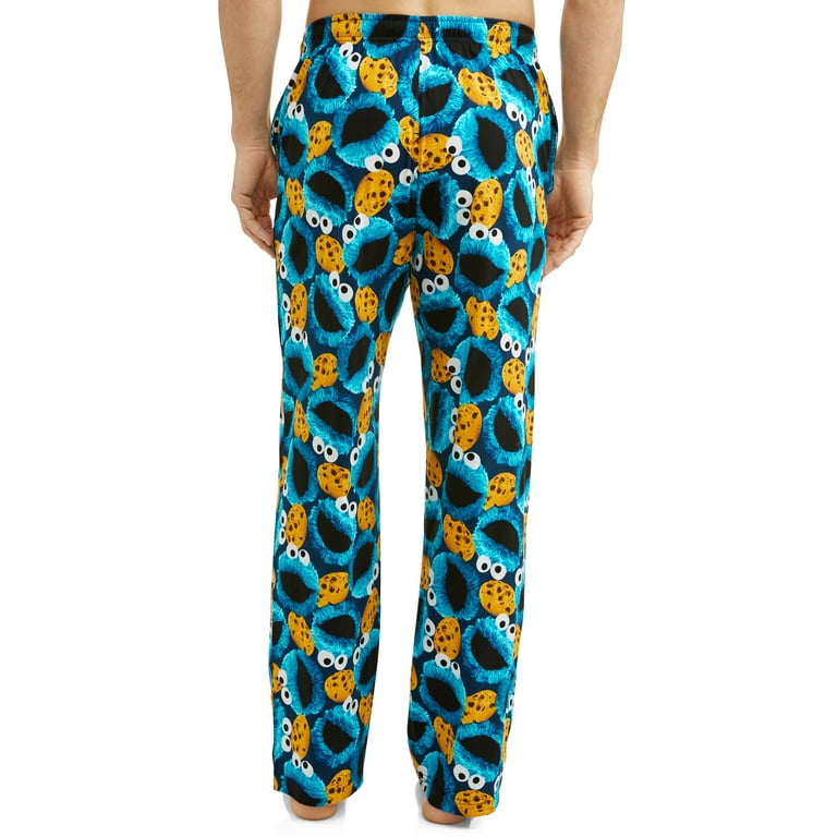 Sesame Street Men s Cookie Photoreal Pajama Pant Walmart