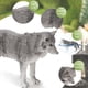 thumbnail image 3 of Figuras Skylety Wolves, animal lobo, juguete, suministros para fiestas, 8 unidades, 3 of 7