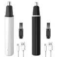 thumbnail image 3 of Recortador de orejas eléctrico para el pelo de la nariz Herramienta recortadora portátil para hombres Blanco, 3 of 7
