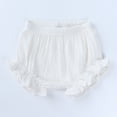 thumbnail image 5 of MYGBCPJS Baby Girls Cotton Linen Ruffle Shorts Infant Summer Bubble Bloomers, 3Pack, 3-24 Months, 5 of 8