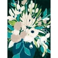 thumbnail image 2 of Vess, June Erica 19x24 White Modern Wood Framed Museum Art Print Titled - Blue Bloom Sketch I, 2 of 4