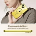 thumbnail image 7 of JETech Electroplated Case for iPhone 14 6.1-Inch, Camera Lens Full Protection, Compatible with MagSafe Wireless Charging, Shockproof Soft TPU Phone Cover (Yellow), 7 of 7