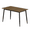 Walnut, variant on Tcbosik Rectangular Dining Table with Metal Legs, 47.2 inch Minimalist Kitchen Table, Mid Century Modern Table for Living Room, Walnut