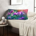 thumbnail image 6 of Naloa Wild flowers of clover and butterfly Pillowcase, Cool Pillowcase, Lightweight, Breathable, Skin Friendly Pillowcase, Hidden Zipper (No pillow core)-14"x20", 6 of 6
