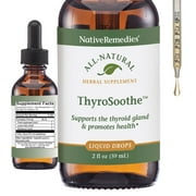NativeRemedies ThyroSoothe - All Natural Herbal Supplement Soothes the Thyroid Gland - Supports Systemic Balance in the Endocrine System and Thyroid Gland - 59 mL