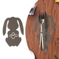 thumbnail image 1 of DFC Easter Bunny Tableware Silverware Rabbit Fall Cutlery Holder Bag Adorable Cutlery Holder For Party Utensil Holder Pocket Fall Flatware Holders Easter Party Accessory, 1 of 1