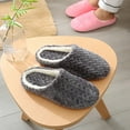 thumbnail image 2 of Winter Warm Slippers Jacquard Soft Anti-slip House Slippers Fluffy Slippers, 2 of 10