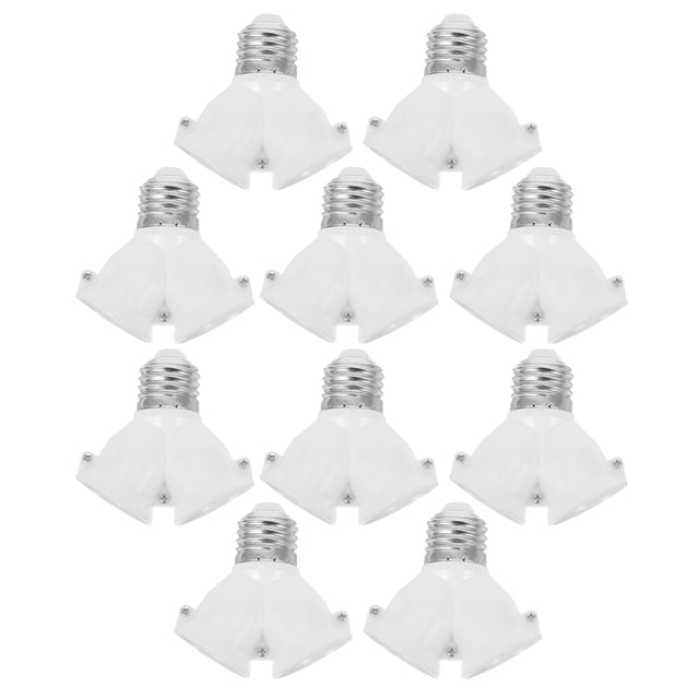 10Pcs Light Socket Adapter Versatile Bulb Socket Lamp Socket Light Converter Light Bulb Splitter