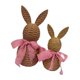 thumbnail image 4 of 2 piezas de adorno de conejo de Pascua tejido, figura de conejo coleccionable, encantadora decoración de conejo Rosa, 4 of 8