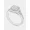 White, variant on Cushion Cut 10K/14K/18K White Gold Ring Split Shank Moissanite Diamond Engagement Ring Valentine's Day Gift