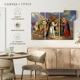 thumbnail image 5 of Elephant Stock Jesus Carrying Cross Fresco Wall Art - Horizontal Multi Panel Canvas - Living Room Wall Decor - People Multi Panel - Blue And Red Decor - 38" x 24", 5 of 8
