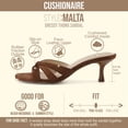 thumbnail image 3 of Cushionaire Malta Strappy Kitten Heels for Women, Dressy Open Toe Low Heel Sandals with Memory Foam Comfort, 3 of 18