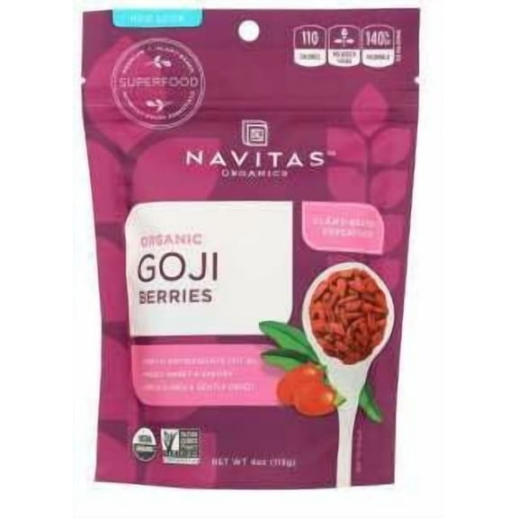 Navitas Organics Organic Goji Berries, 4 Ounce -- 12 per case