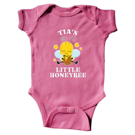 

Inktastic Cute Bee Tia s Little Honeybee with Stars Gift Baby Boy or Baby Girl Bodysuit