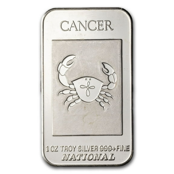 1 oz Silver Art Bar - National Refiners-Assayers (Zodiac Motif)