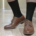 thumbnail image 3 of Beverly Hills Polo Club Mens Classic Ribbed Black Business Dress Socks Size 10-13, 3 of 5