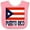 Pink and White, variant on Inktastic Puerto Rico Flag & Name Boys or Girls Baby Bib