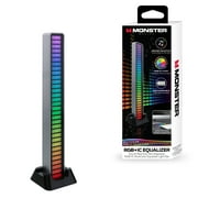 Monster LED Sound-Reactive Rechargeable Multi-Color Color Flow LED Equalizer Light Bar, Livingroom