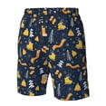 thumbnail image 4 of Fuzoiu Scarf Ski Shoes sock Print Men's Beach Shorts,Men's Swim Trunks,Quick Dry Board Shorts with Pockets,Men's Bathing Suits for Surfing, Running, and Casual Wear-3X-Large, 4 of 6
