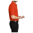 thumbnail image 6 of Mafoose Male Silk Touch Polo Men Extended T-Shirts Orange 6XL, 6 of 7