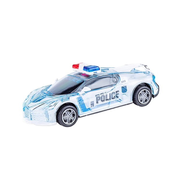 Coche eléctrico de juguete, modelo de coche, simulación de aprendizaje preescolar, vehículos para niños, juguetes con sonido y luz para niños, niñas y Coche de policía