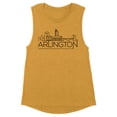 thumbnail image 1 of Skyline Arlington Virginia Women's Muscle Tank Medium Antique Gold, 1 of 5