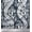 Dark Gray, variant on Soimoi Silk Fabric Waves,Leaves & Floral Artistic Printed Fabric 1 Yard 42 Inch Wide